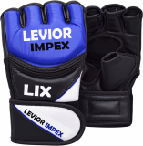 Leather Grappling Gloves Fight Boxing MMA Punch Bag Training